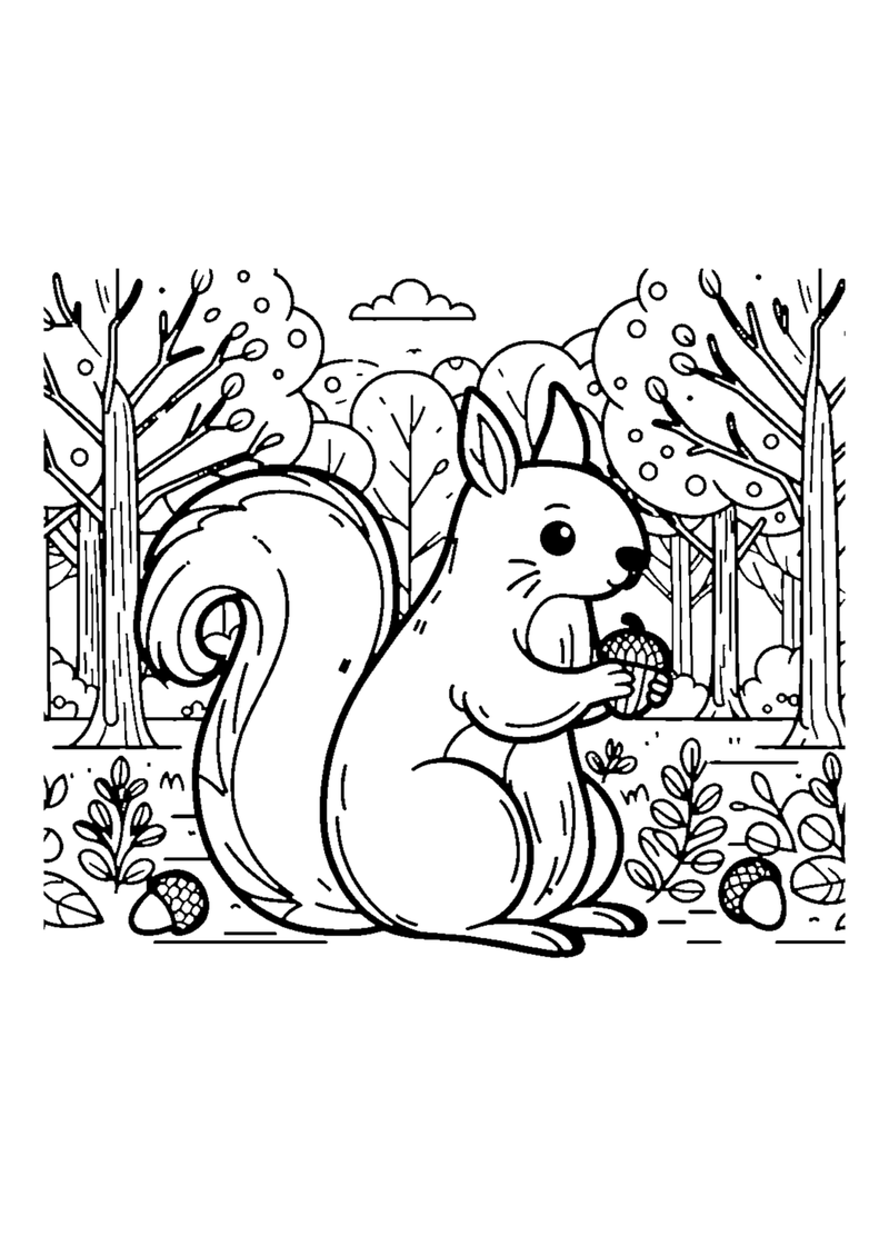 Eichhörnchen im Wald