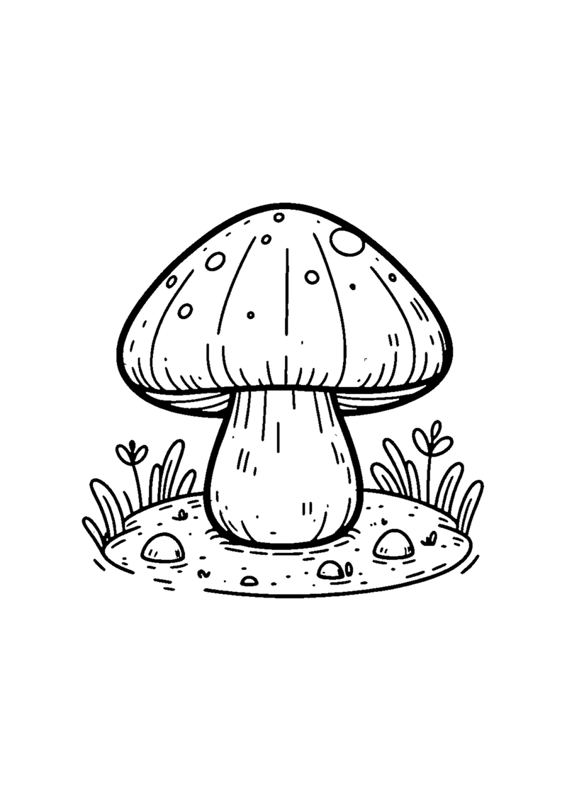 Pilz mit kleinem Hut