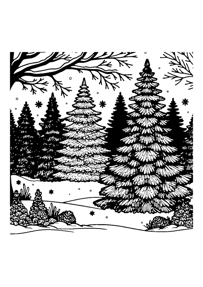 Schöne Tannenbäume