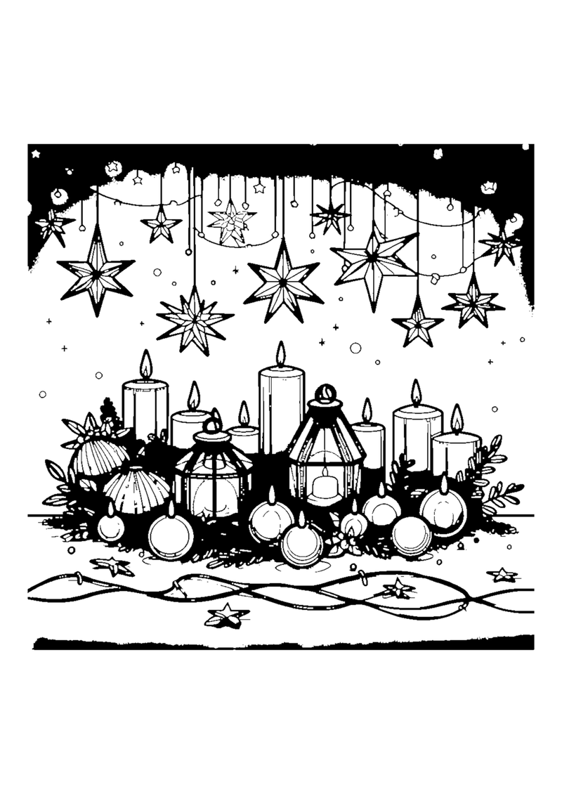 Leuchtende Weihnachtssterne