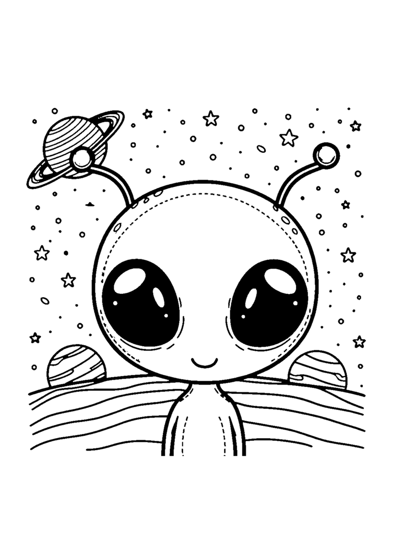 Außerirdischer im All