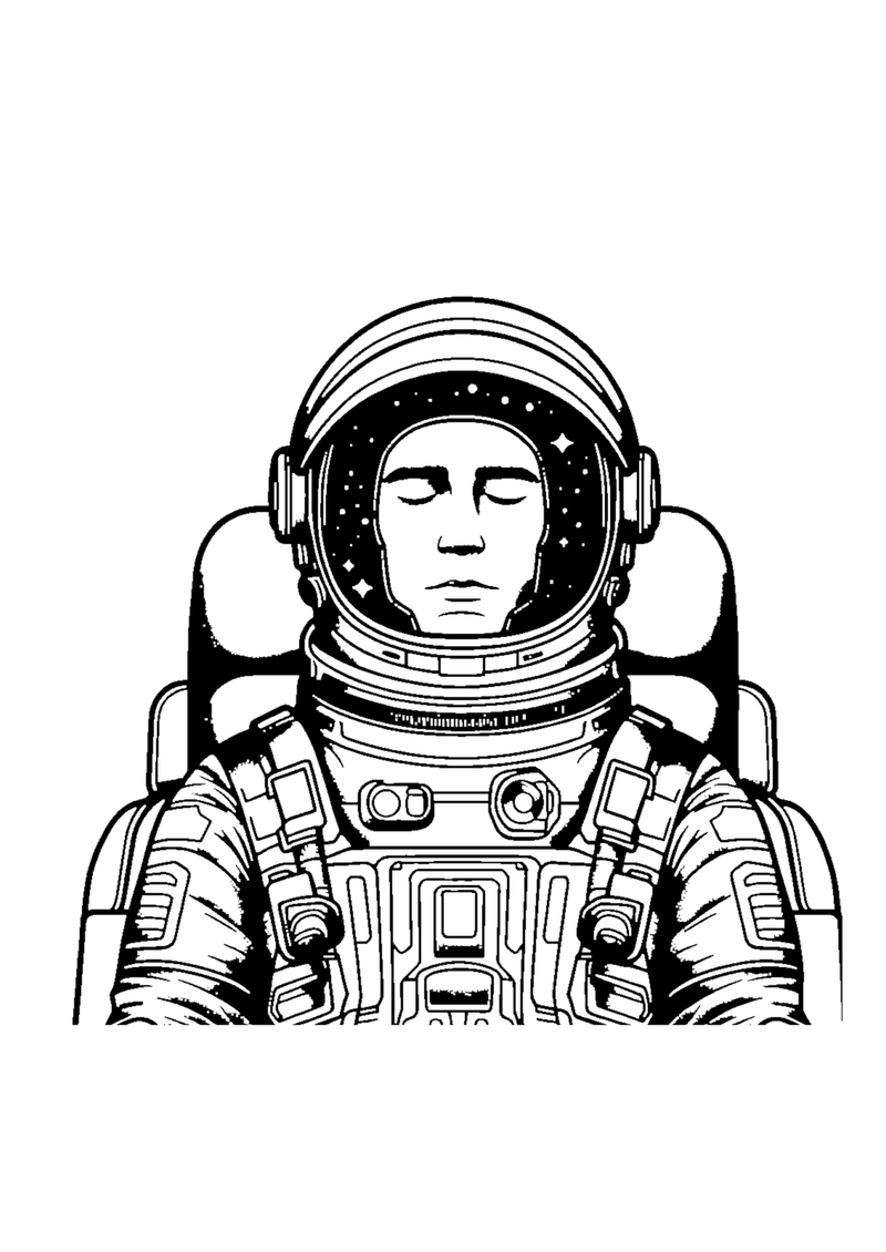 Schläfriger Astronaut