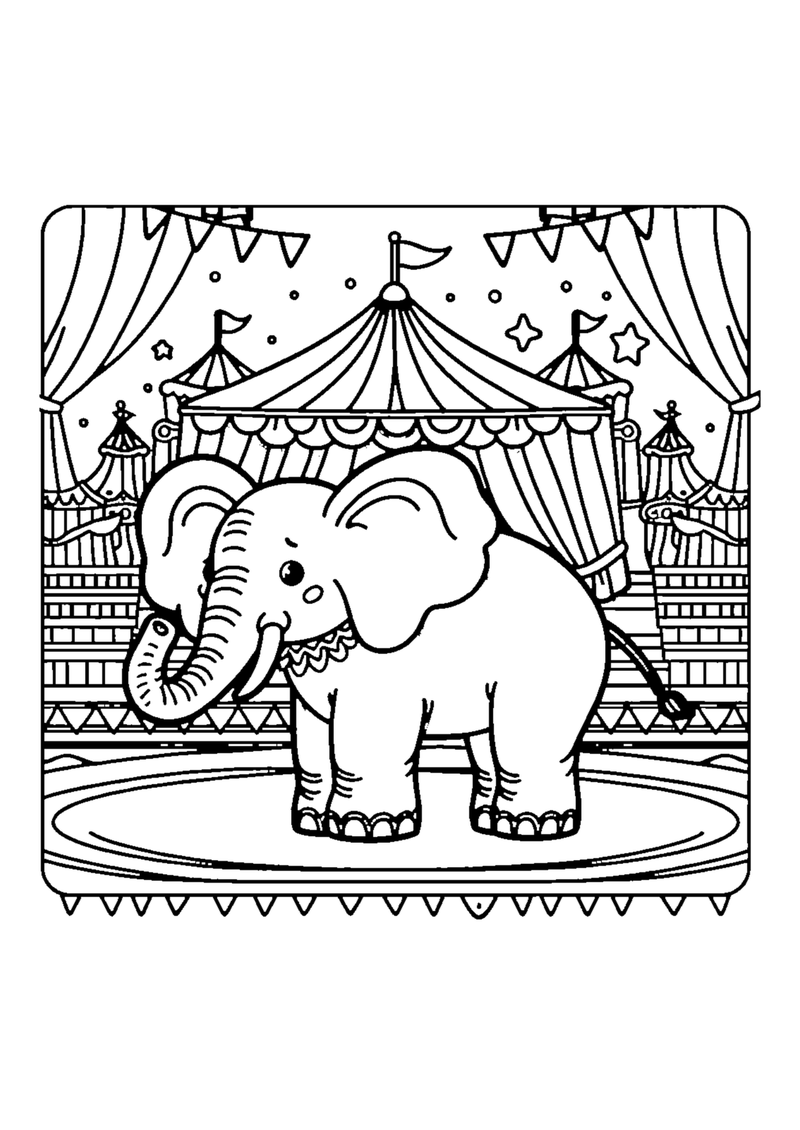 Elefant im Zirkus
